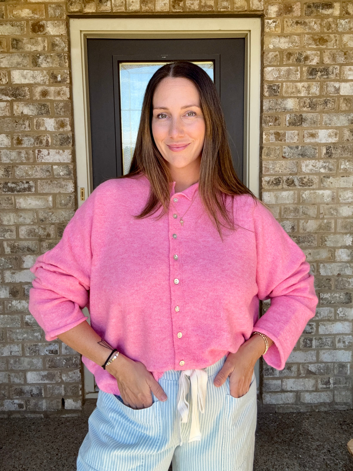 The Strawberries & Cream Cardigan