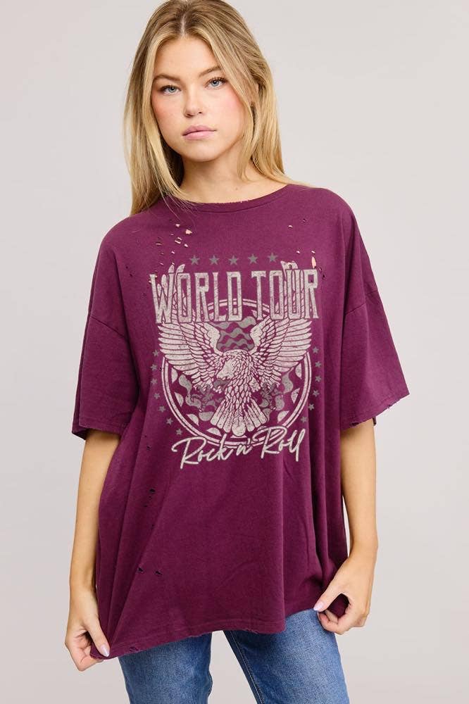 Zutter Distress World Tour Tee