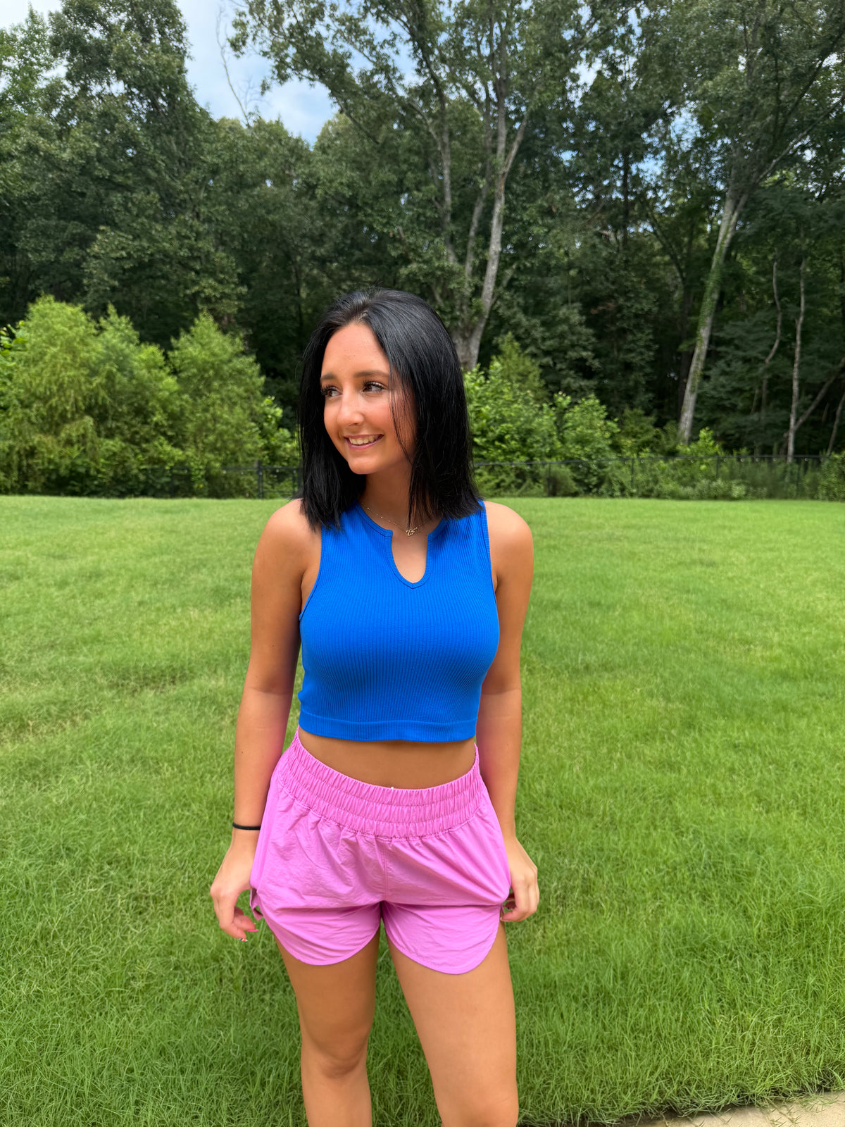 Zenana Athletic Windbreaker Shorts