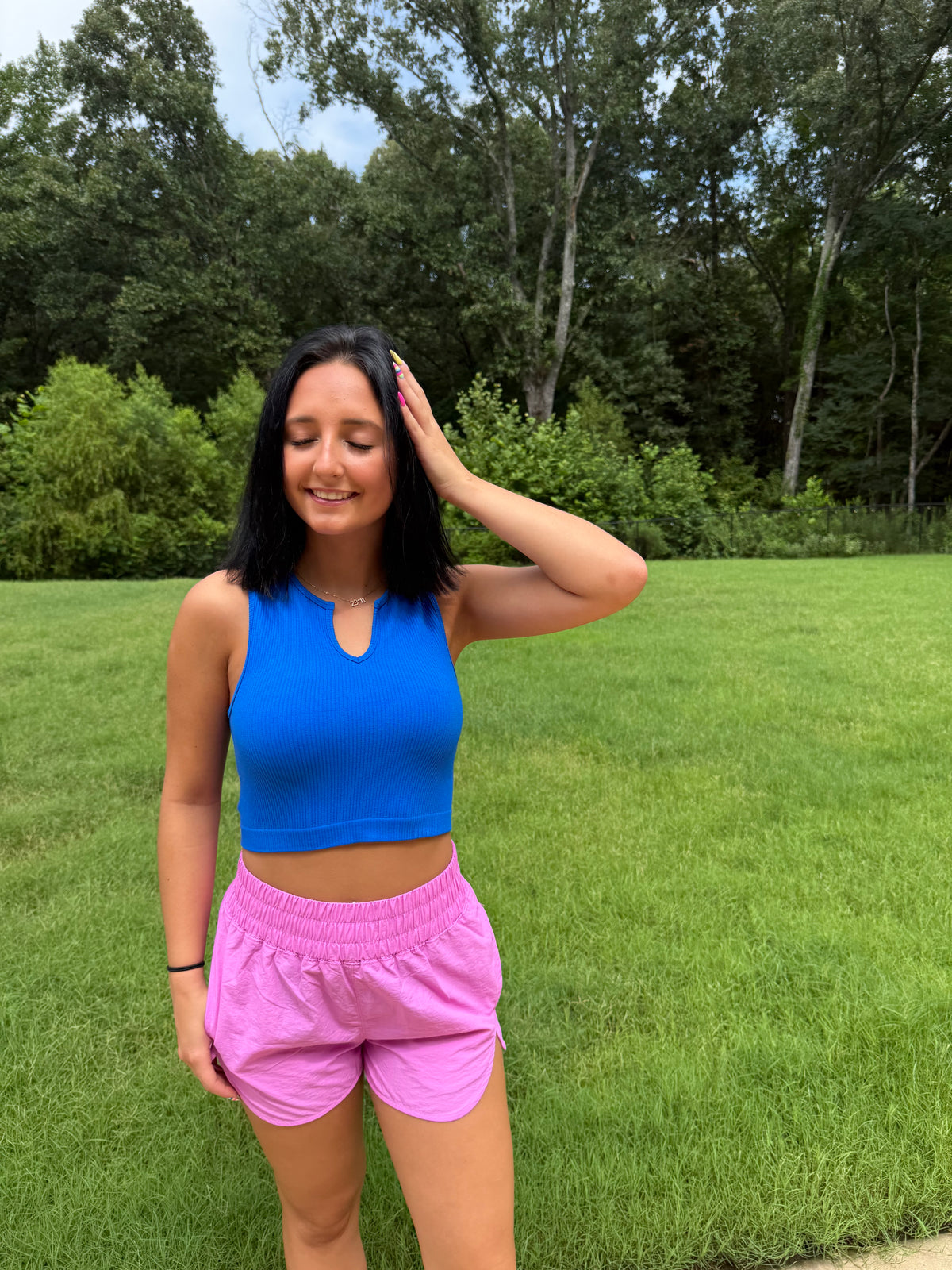 Zenana Athletic Windbreaker Shorts