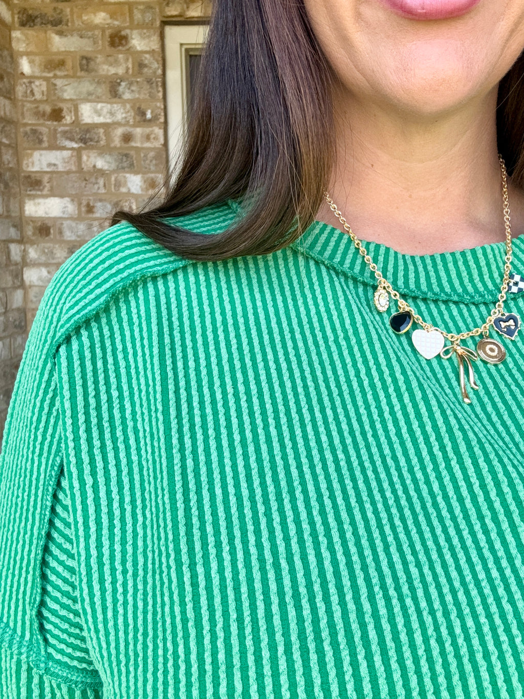 The Curly Q Ribbed Top
