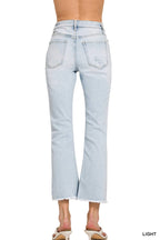 PREORDER ONLY - The Daydream Crop Flare Zenana Denim