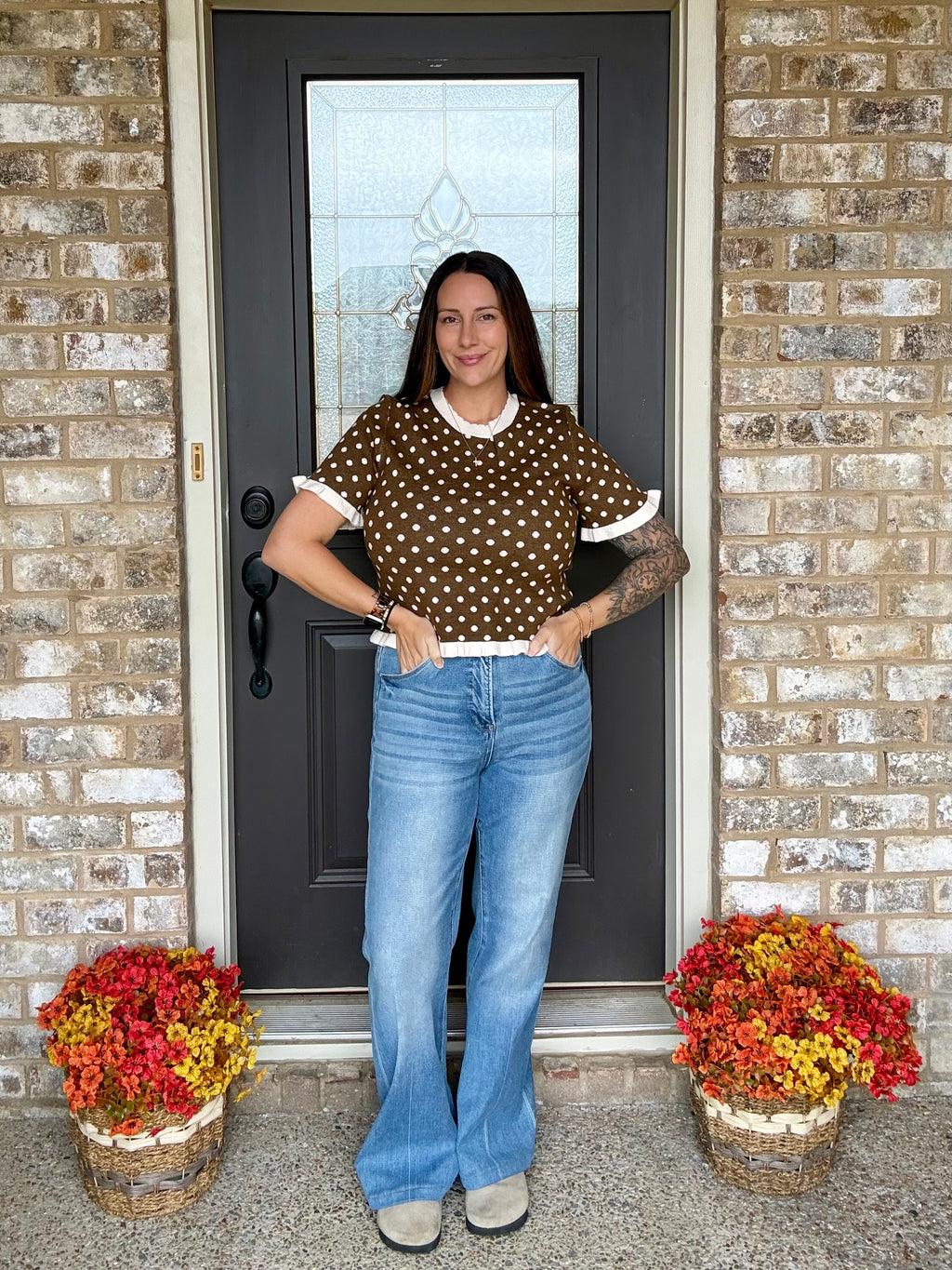 The Penny Dot Sweater Shirt