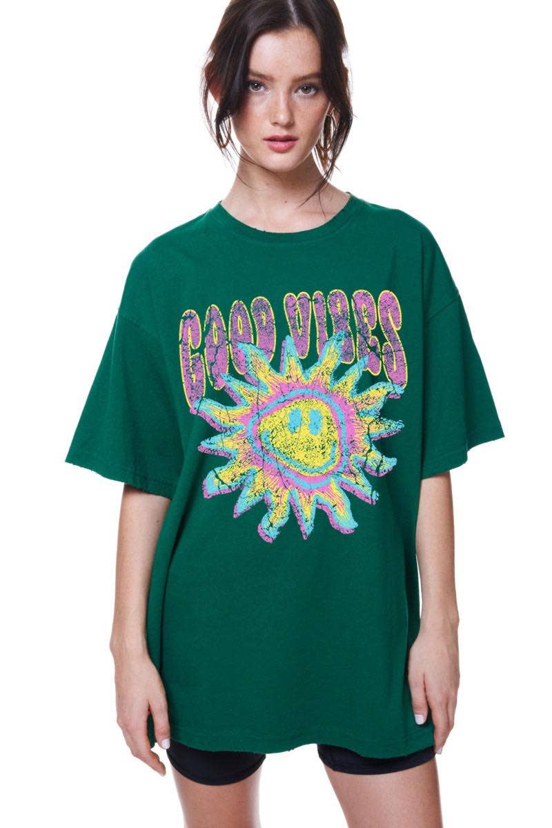 Zutter Vintage Good Vibes Oversize Tee