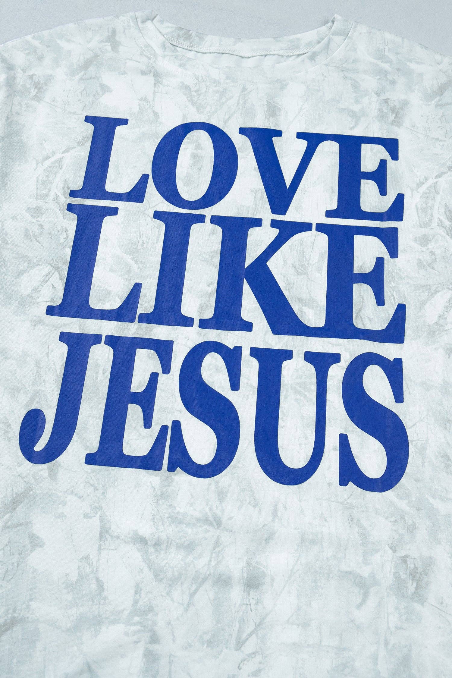 Love Like Jesus White Wash Camo Graphic