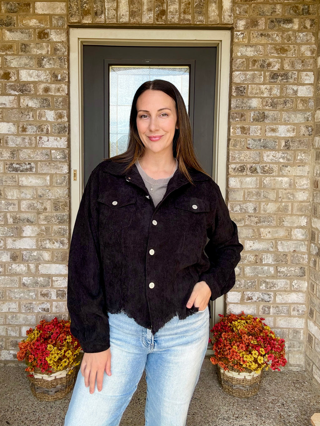 Midnight Lane Cropped Shacket