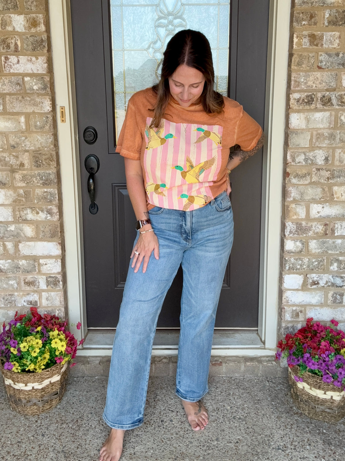 The Main Street Judy Blue Ankle Jeans.