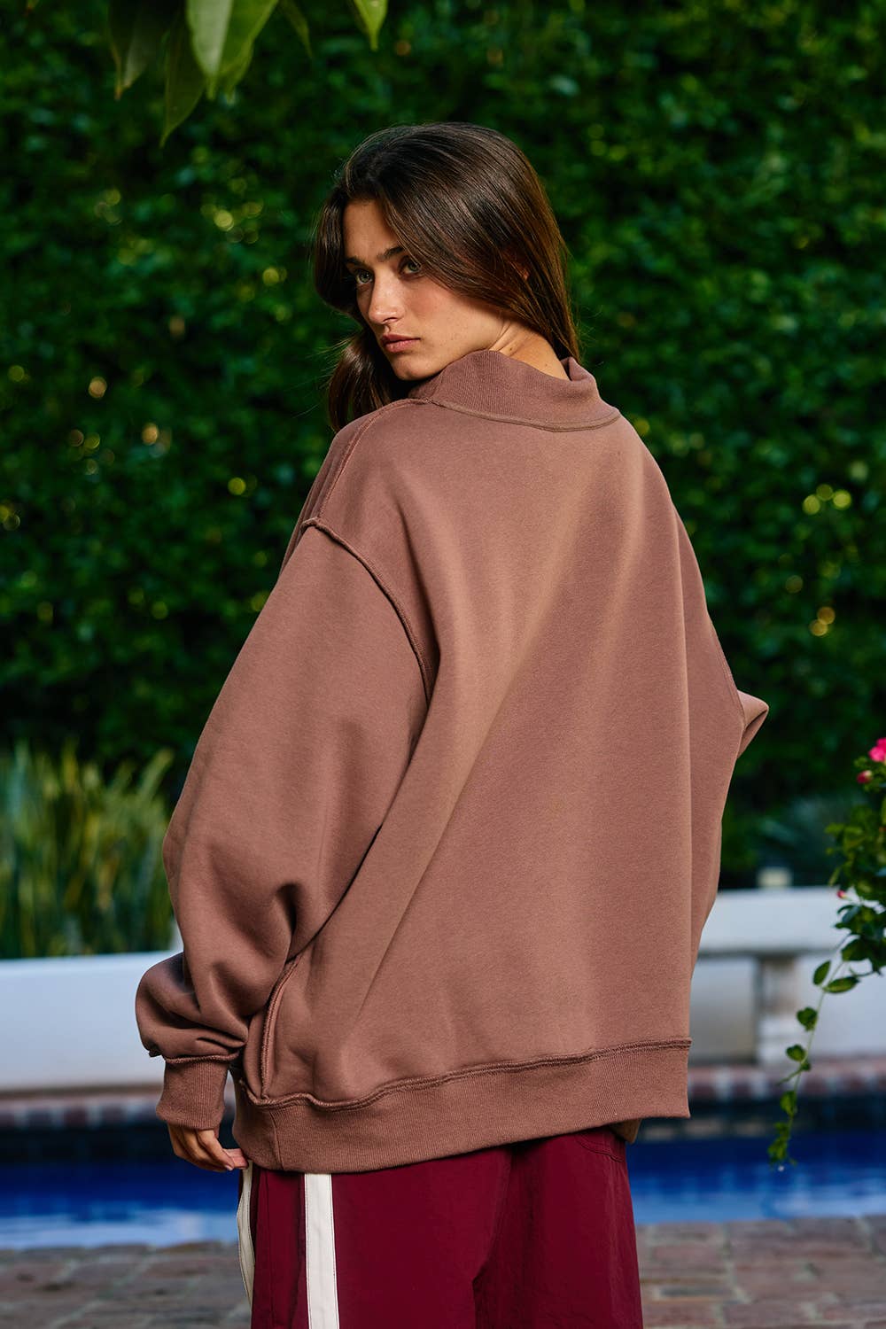 WWJD & AMEN Reversible Mockneck Sweatshirt