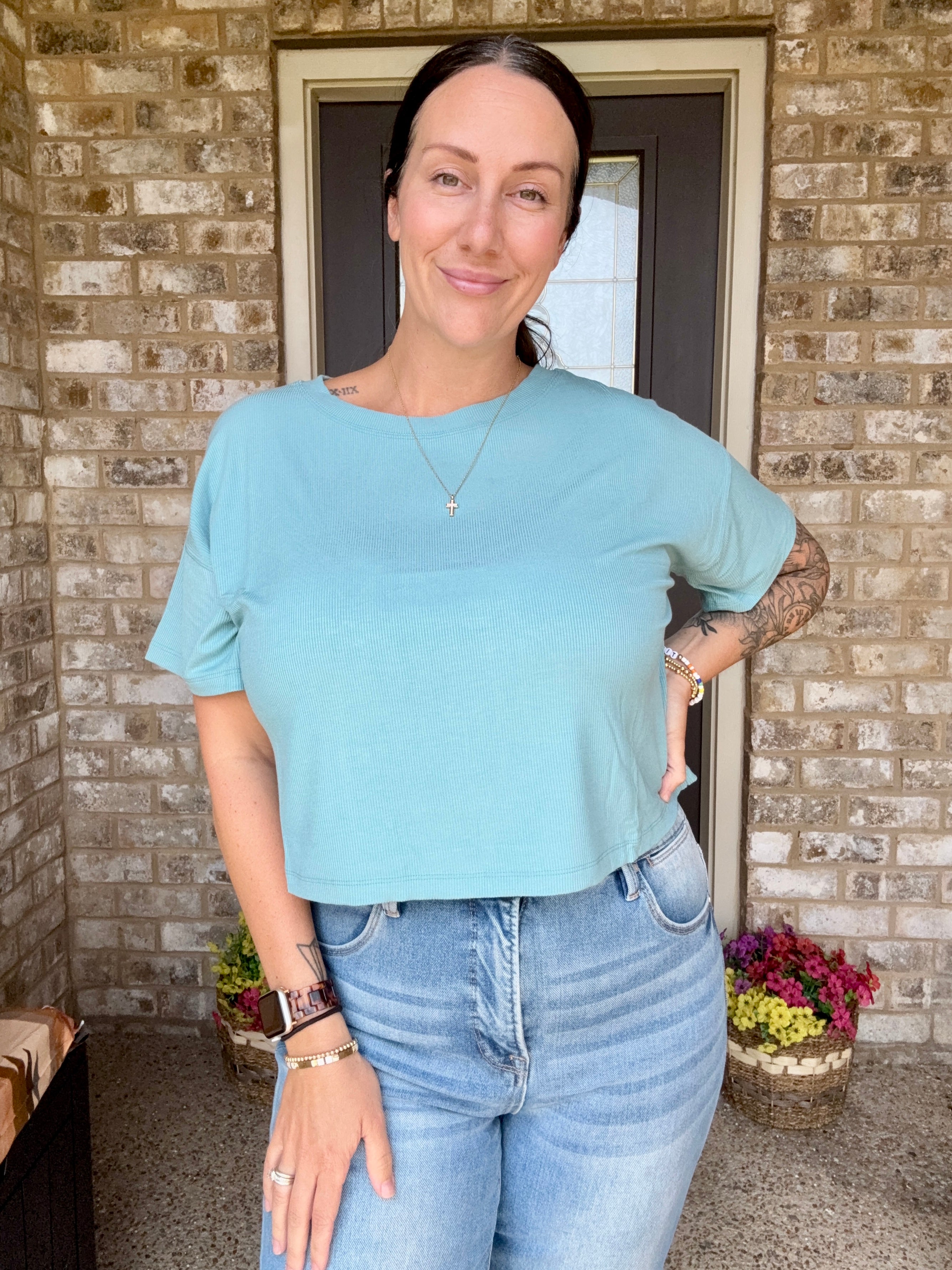 Bluebell Basic Ribbed Tee