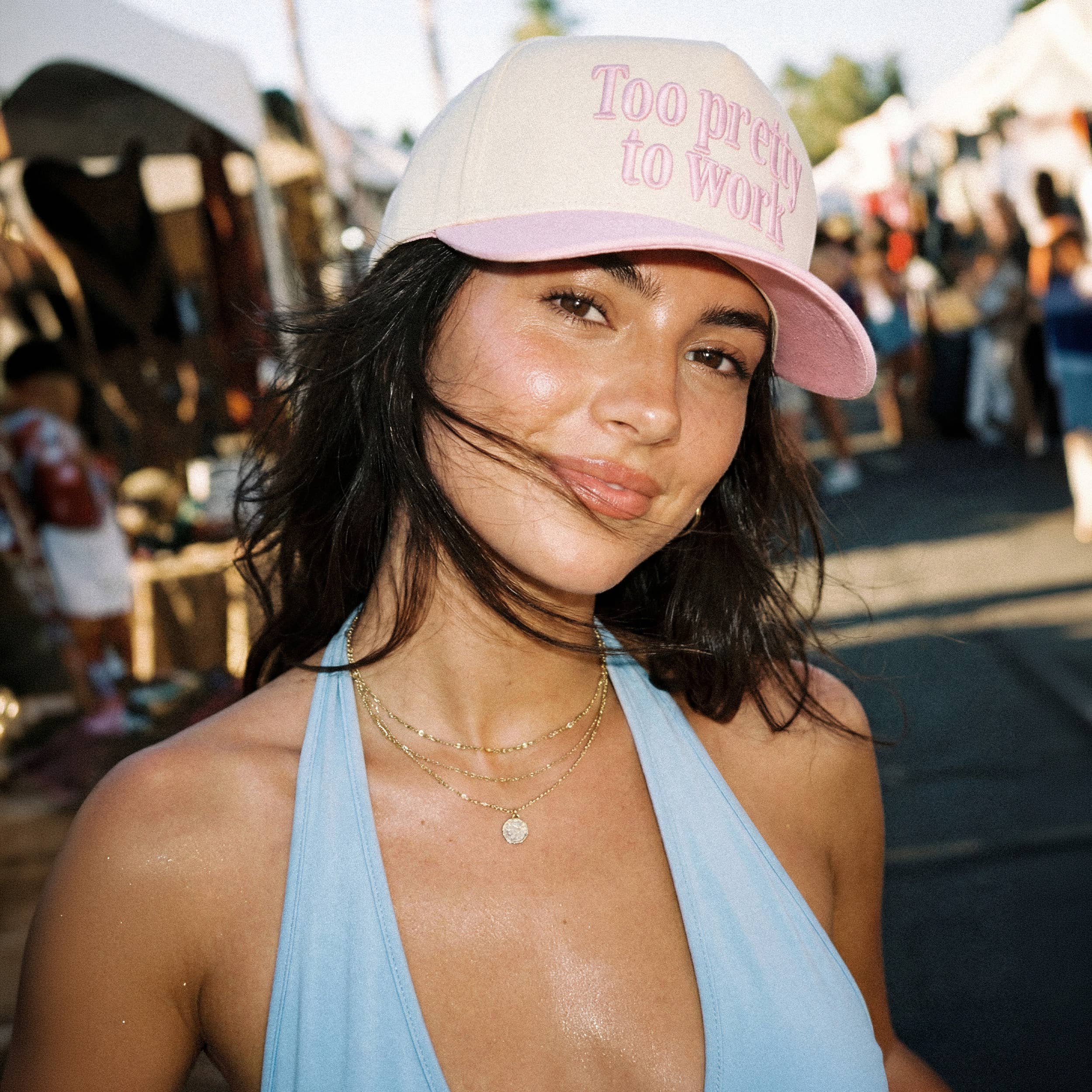 C.C Trucker Hat - Too Pretty to Work