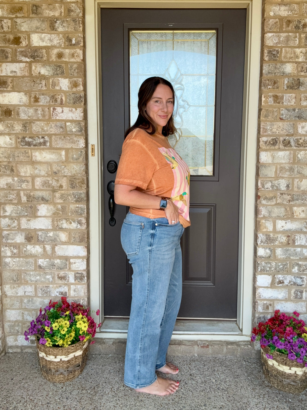 The Main Street Judy Blue Ankle Jeans.