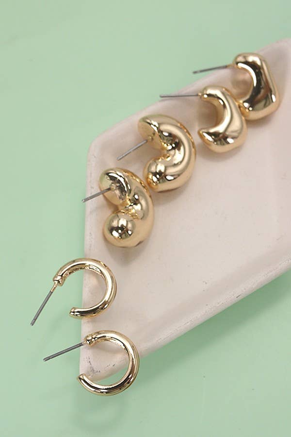 Huggie Earring Set