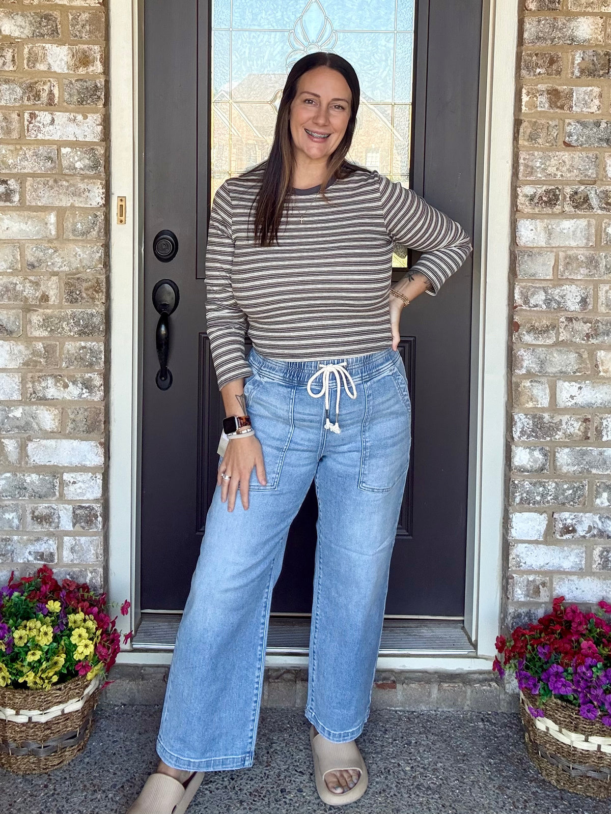 Happy Go Lucky Pull On Denim