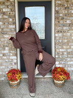 Cocoa Cozy Striped Pants