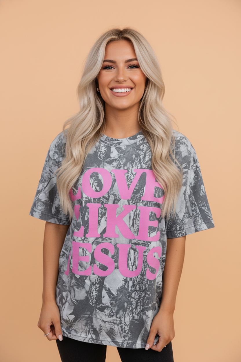 Jesus Camo Woodland Tee