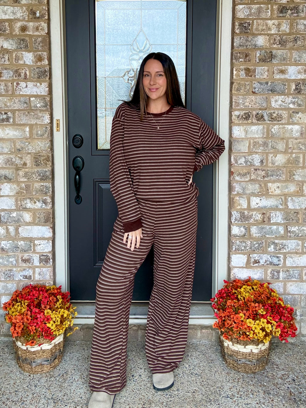 Cocoa Cozy Striped Pants