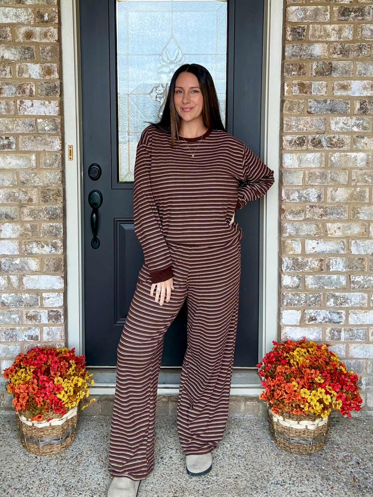 Cocoa Cozy Striped Pants