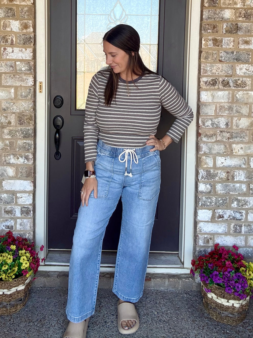 Happy Go Lucky Pull On Denim