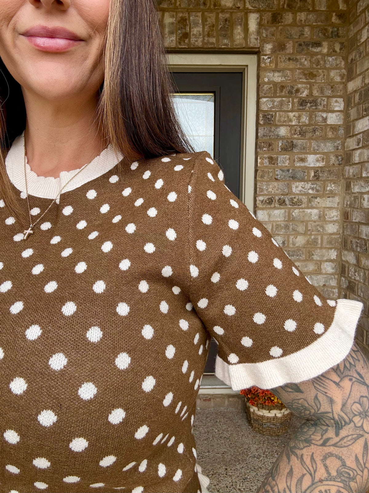 The Penny Dot Sweater Shirt