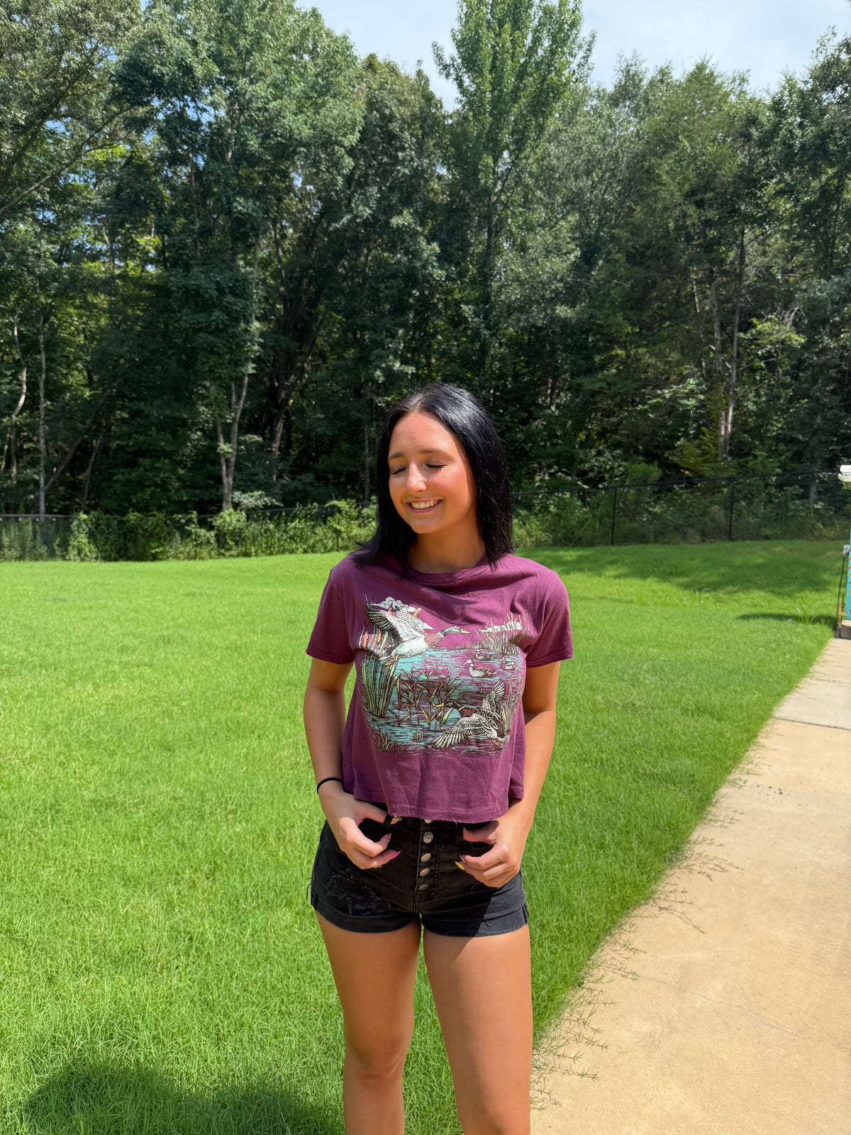 Zutter Mallard Crop Tee