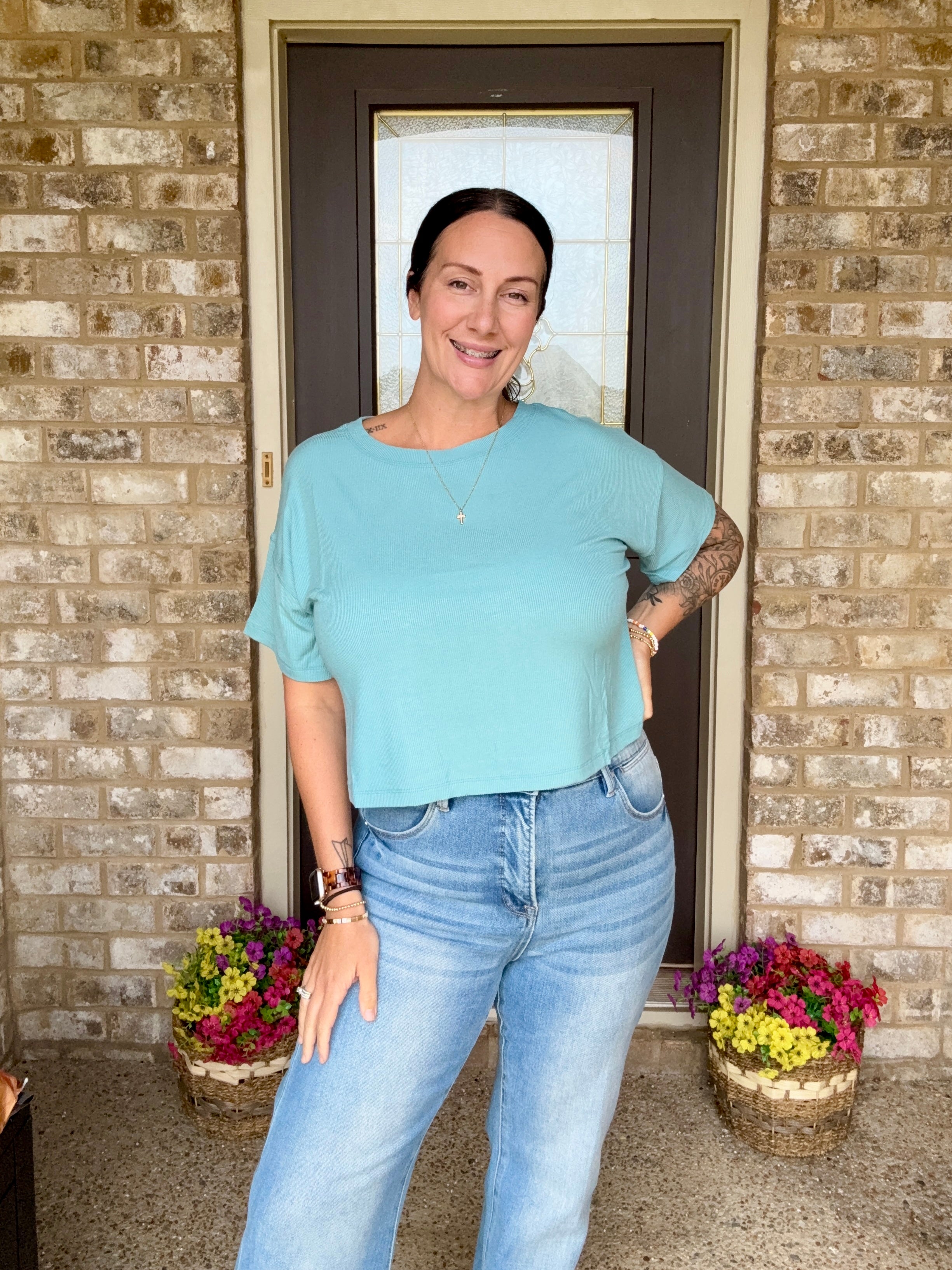 Bluebell Basic Ribbed Tee