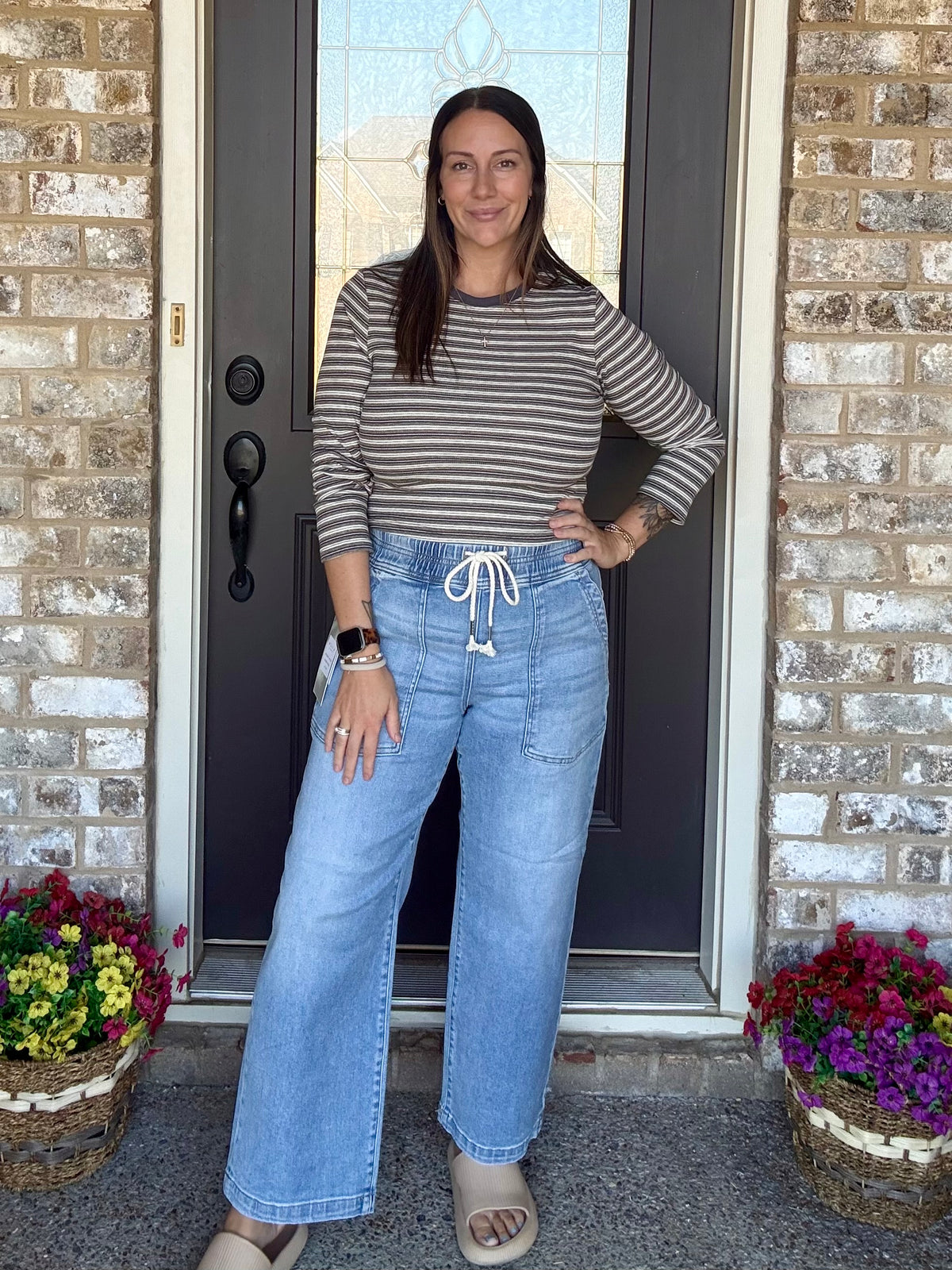 Happy Go Lucky Pull On Denim