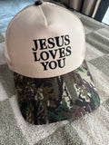 Jesus Loves You Camo Snapback