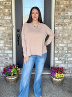 The Curly Q Ribbed Top
