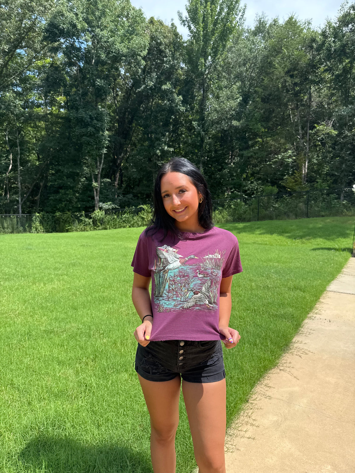 Zutter Mallard Crop Tee