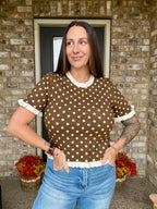 The Penny Dot Sweater Shirt