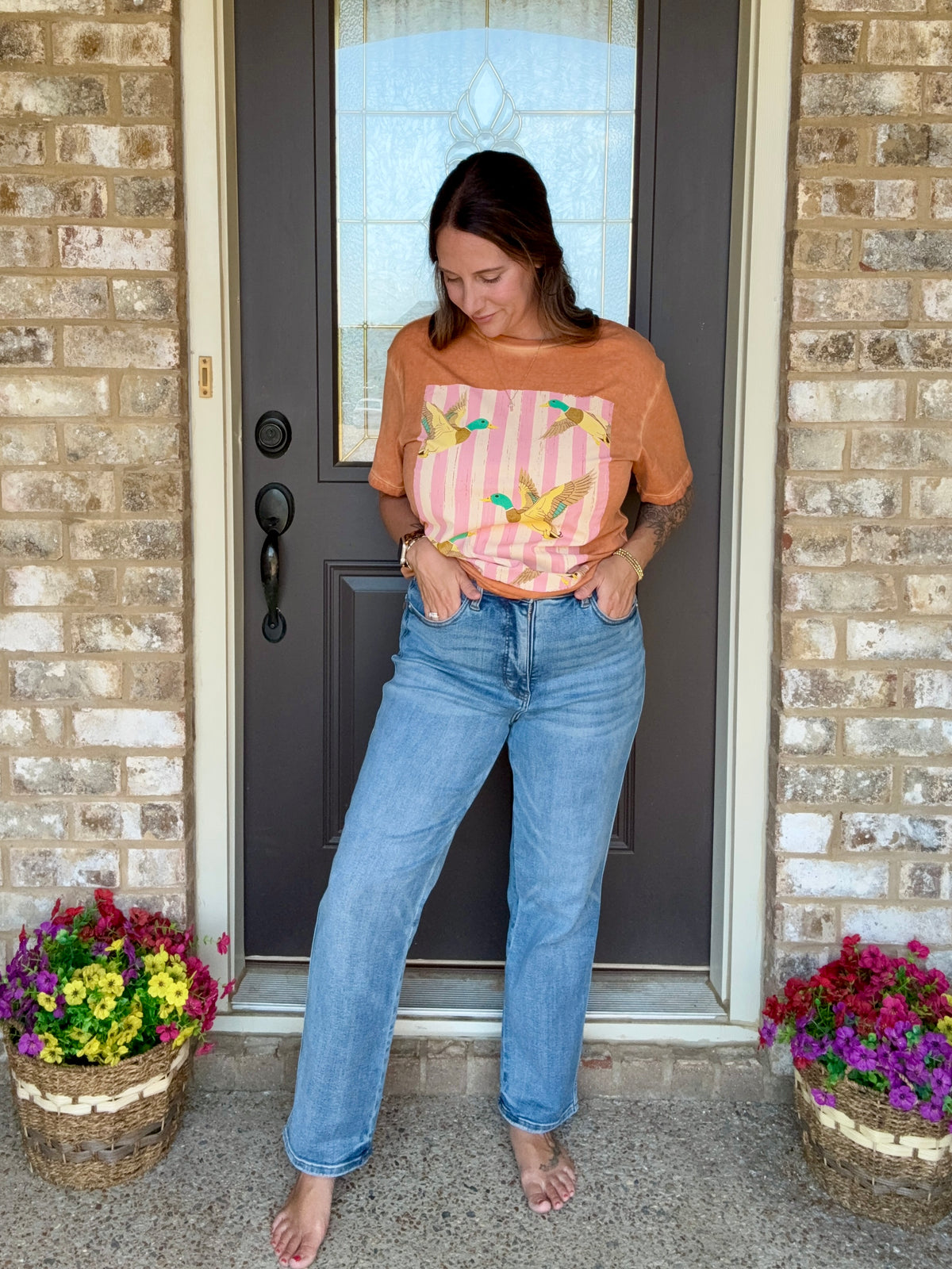 The Main Street Judy Blue Ankle Jeans.