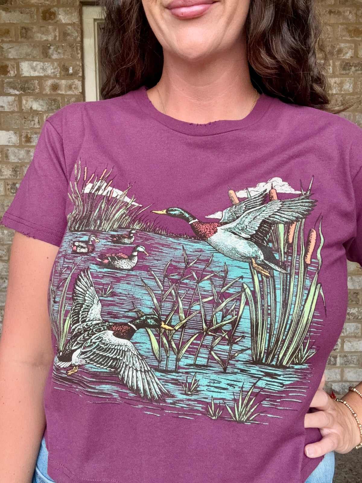 Zutter Mallard Crop Tee