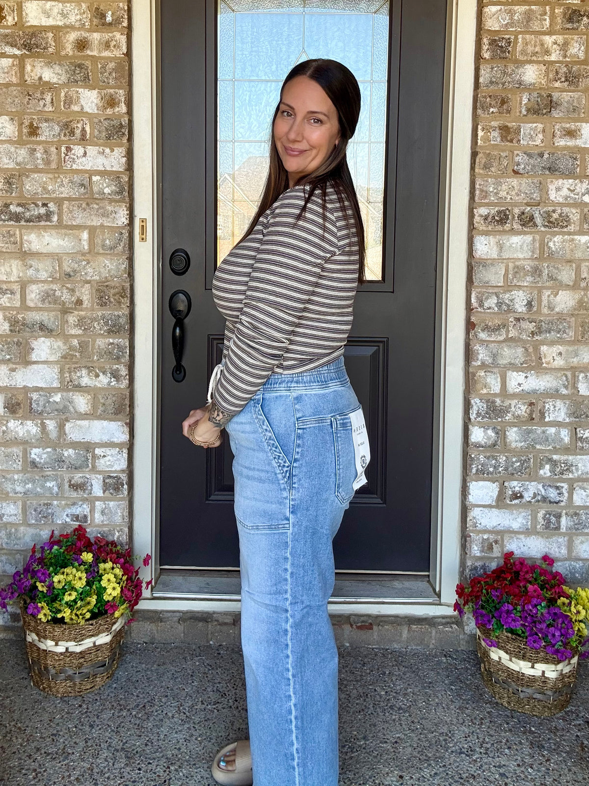 Happy Go Lucky Pull On Denim