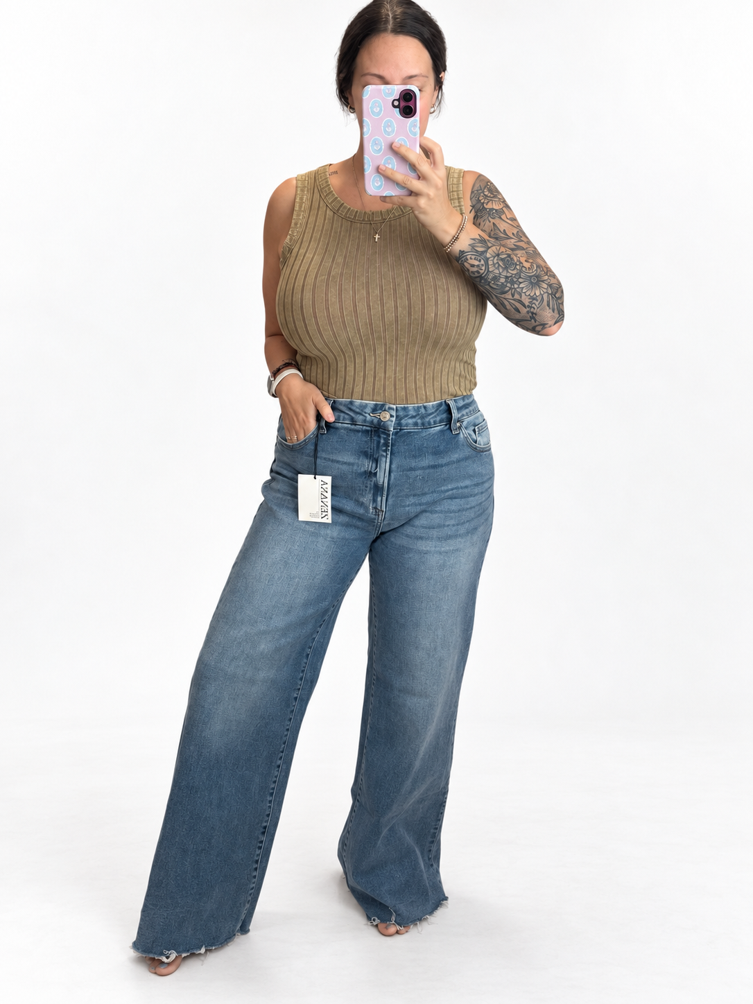 PRE ORDER!! The Easy Street Wide-Leg Zenana Denim