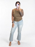 PREORDER ONLY - The Daydream Crop Flare Zenana Denim