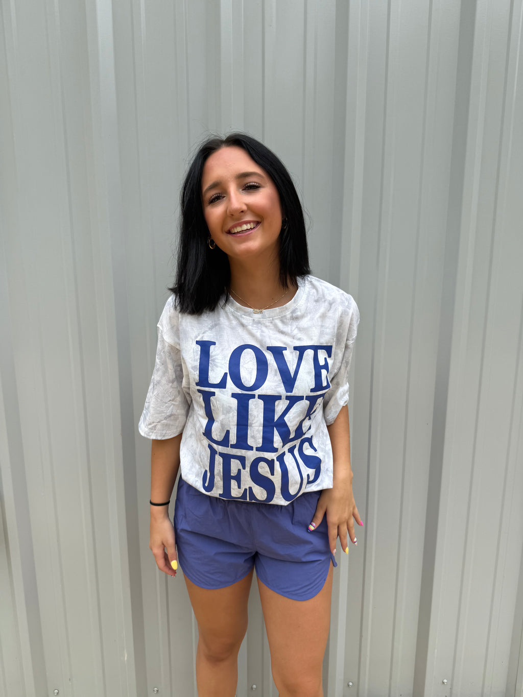 Love Like Jesus White Wash Camo Graphic