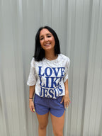 Love Like Jesus White Wash Camo Graphic