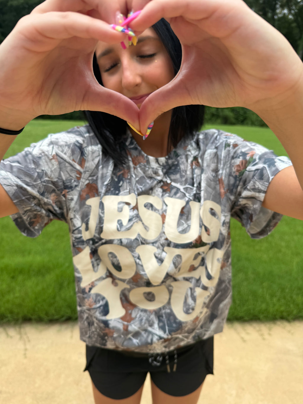 Jesus Camo Woodland Tee