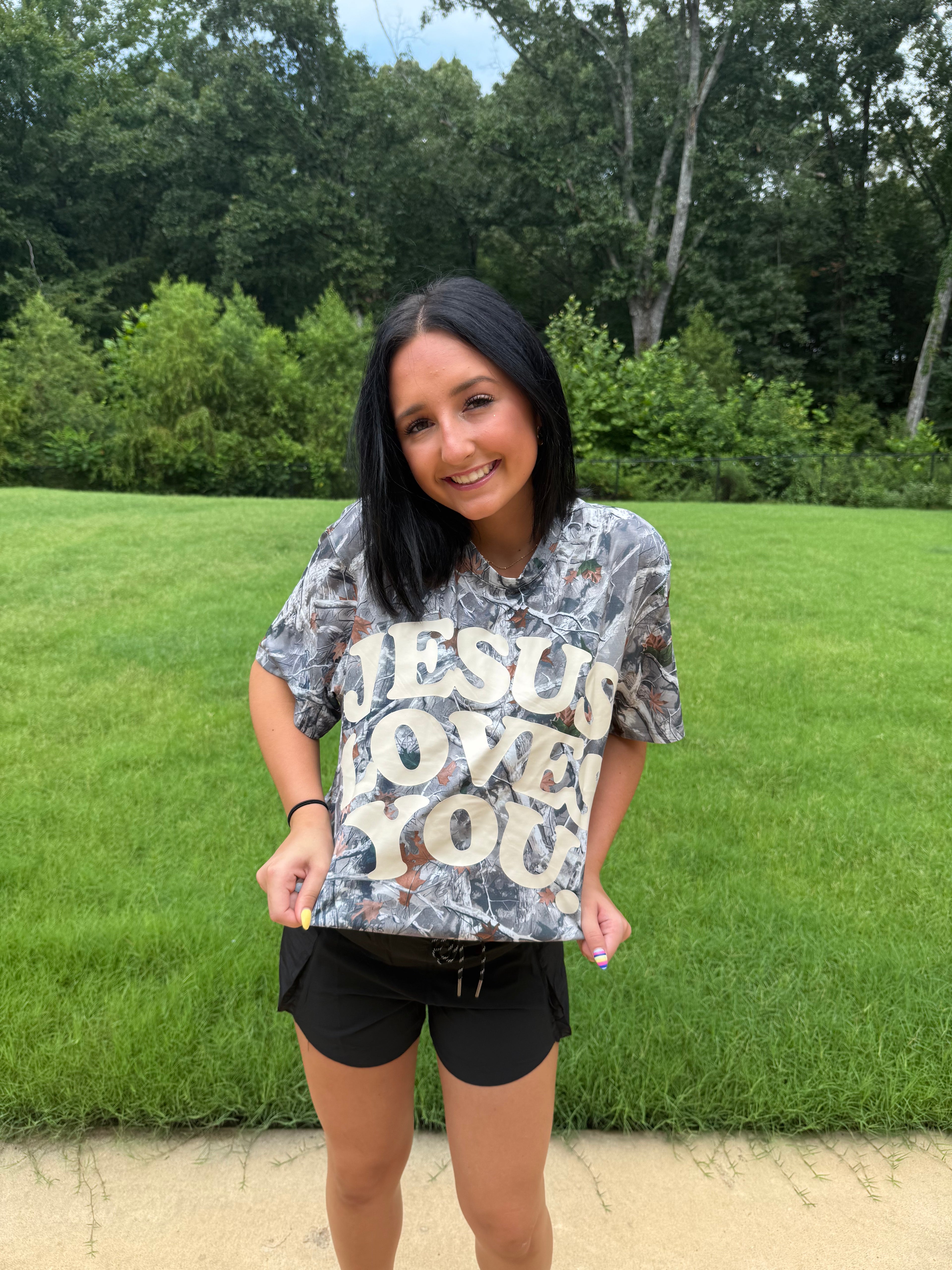 Jesus Camo Woodland Tee