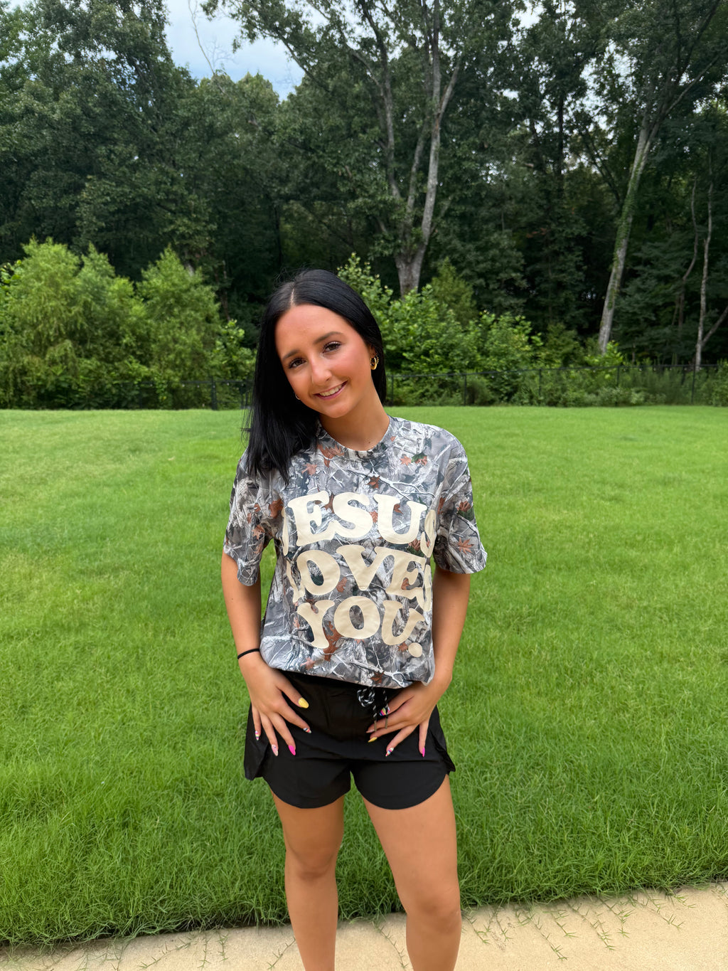 Jesus Camo Woodland Tee