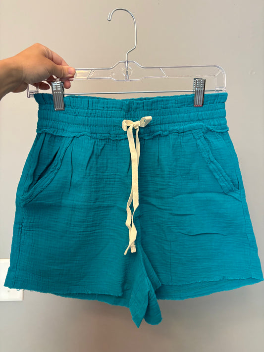 Zenana 100% Cotton Gauze Shorts
