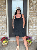 Mineral Washed Romper Dress by Very J