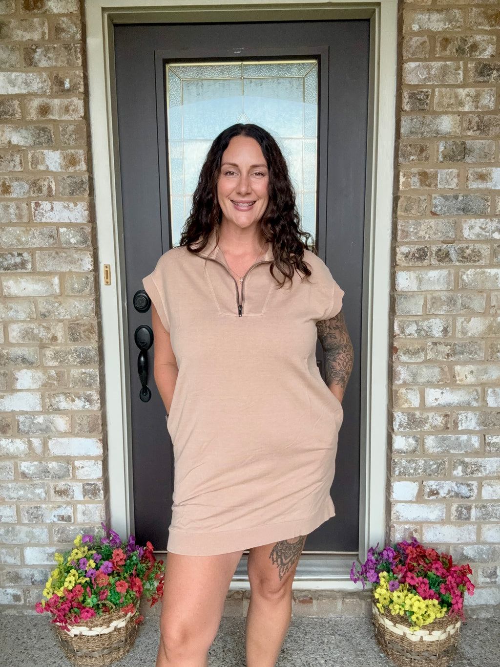 Honey Grove Mock Neck Dress