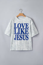 Love Like Jesus White Wash Camo Graphic