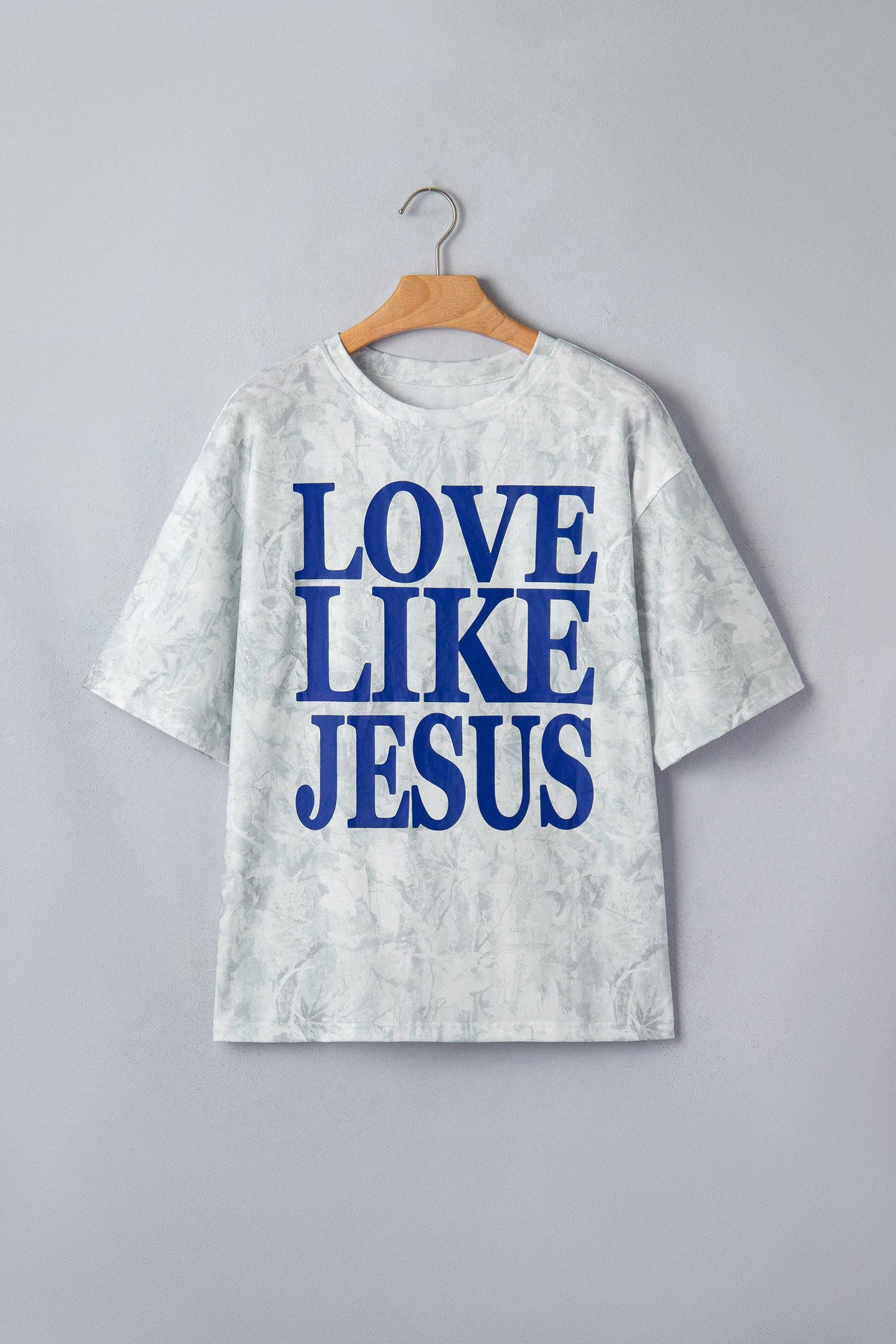 Love Like Jesus White Wash Camo Graphic