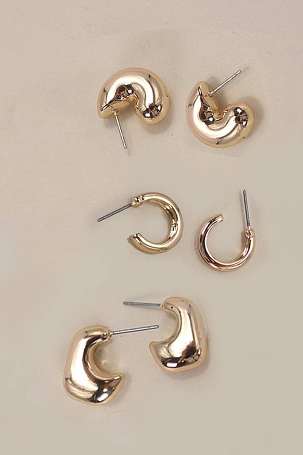 Huggie Earring Set