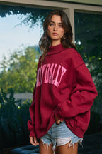 Dilly Dally Mockneck Sweatshirt