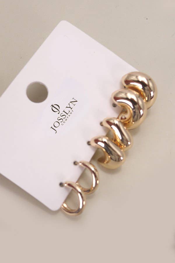 Huggie Earring Set