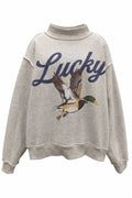 Lucky & Mallard  Reversible Mockneck Sweatshirt