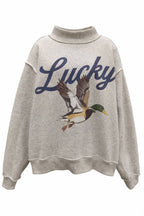 Lucky & Mallard  Reversible Mockneck Sweatshirt